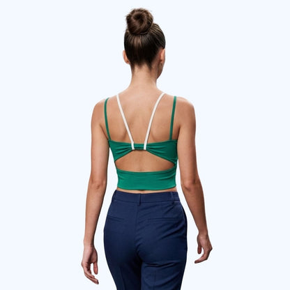 BLUSA DOBLE TIRANTE CON COPAS LV62720