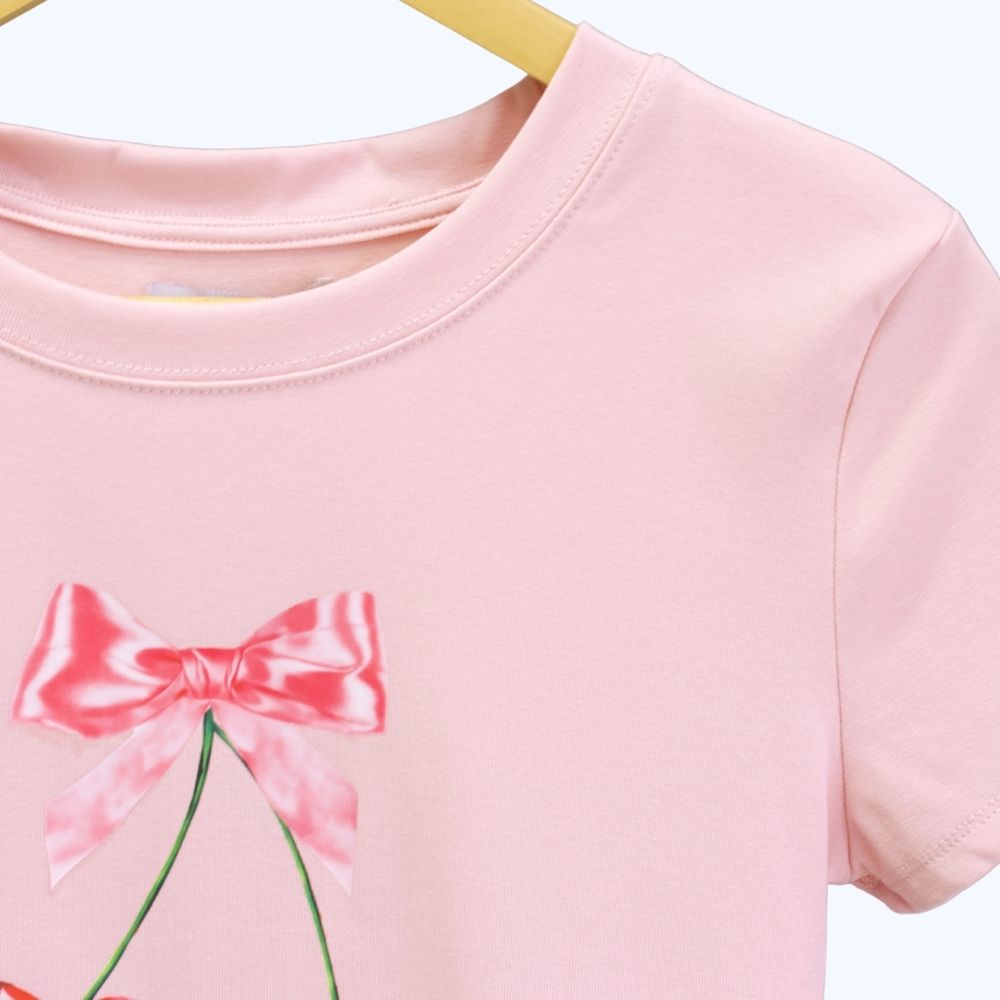BLUSA MANGA CORTA "CEREZAS" LV2710