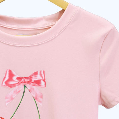 BLUSA MANGA CORTA "CEREZAS" LV2710