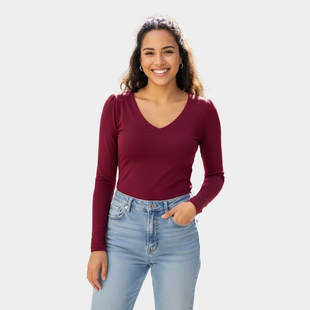 BLUSA CUELLO V LV2562