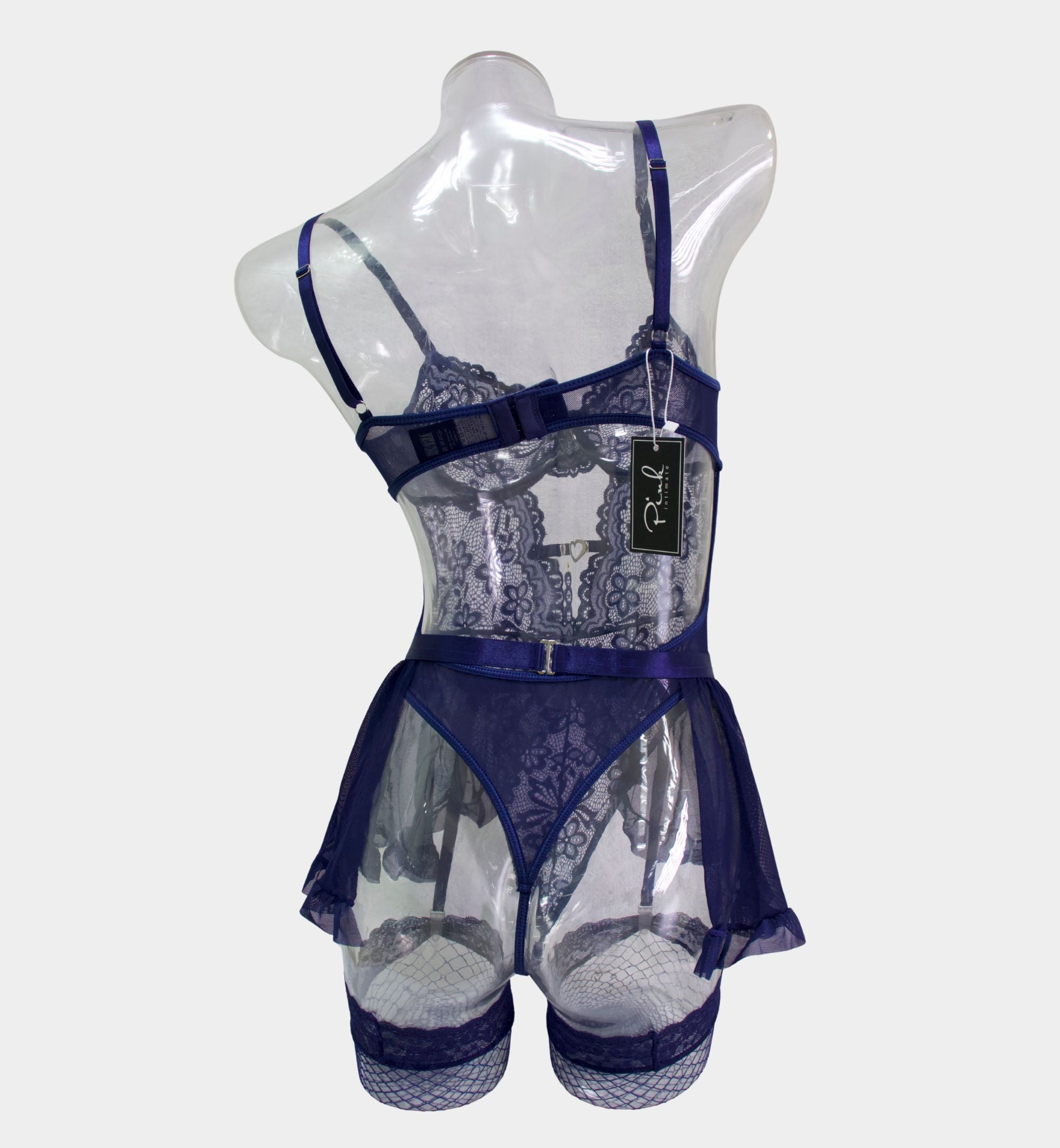 BODY DE ENCAJE Y MESH 7173