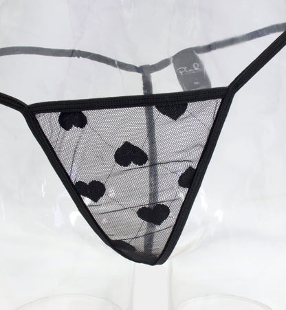 BODY MESH DE CORAZONES NEGROS 2696