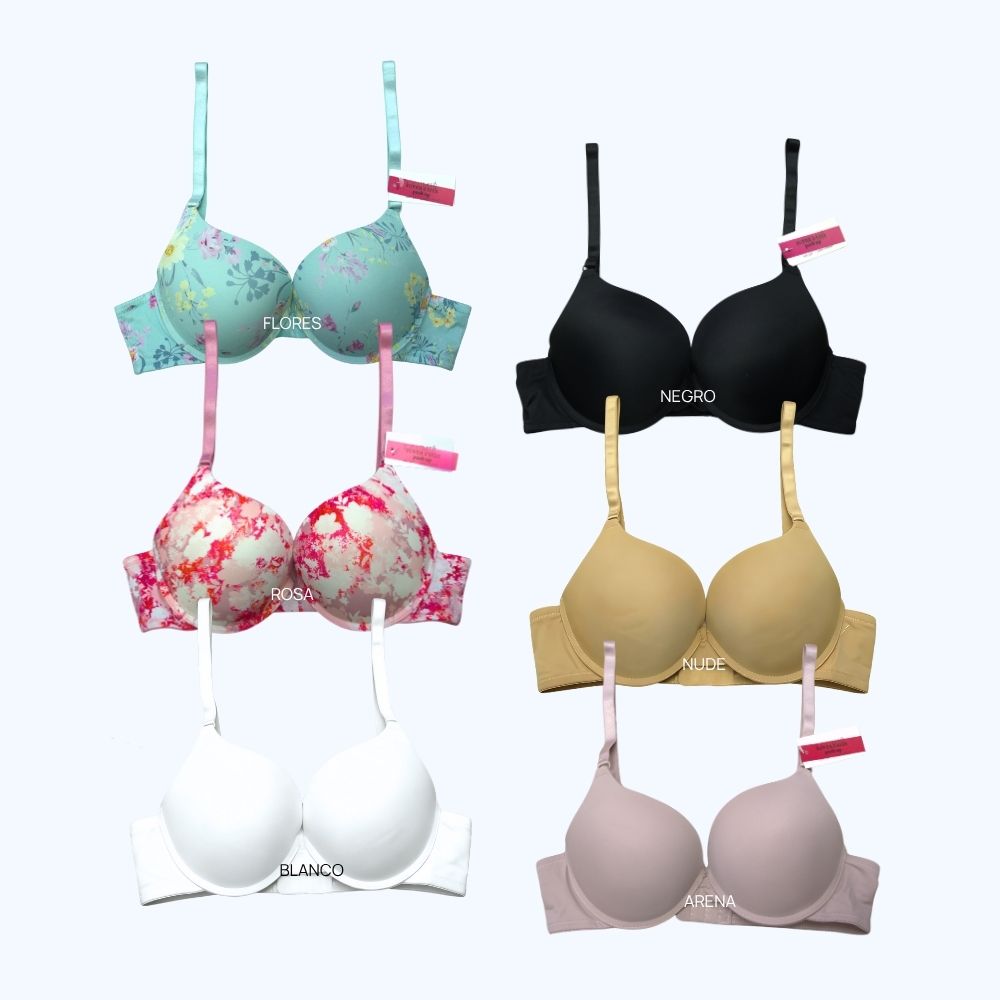 BRASSIER DOBLE PUSUP ESTAMPADO IB1914P