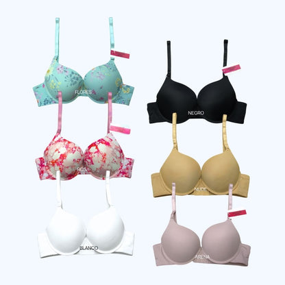 BRASSIER DOBLE PUSUP ESTAMPADO IB1914P