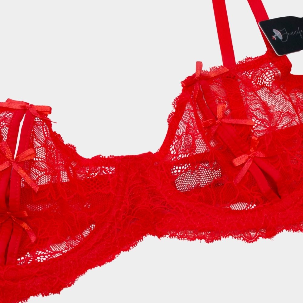 BRALETTE DE ENCAJE Y LAZOS 68103