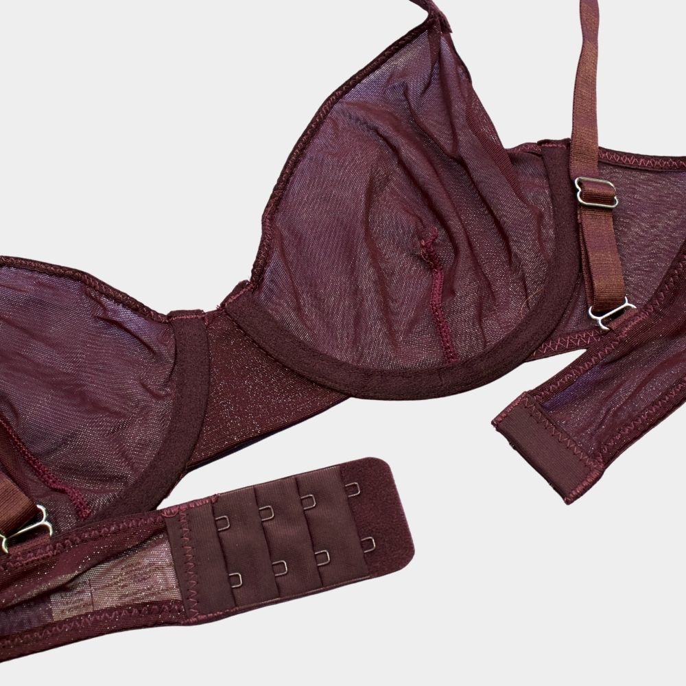 BRALETTE MESH Y BRILLO PI185B