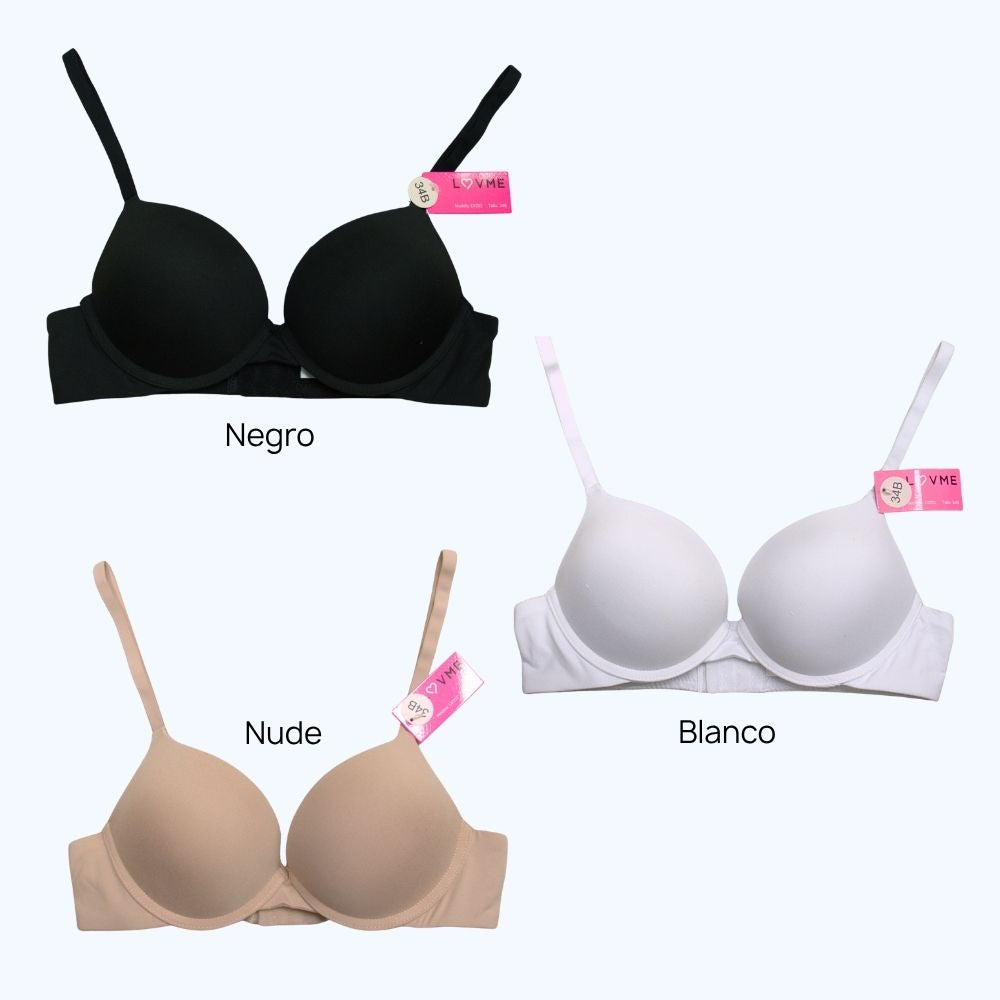BRASSIER BÁSICO DOBLE PUSH-UP LV201