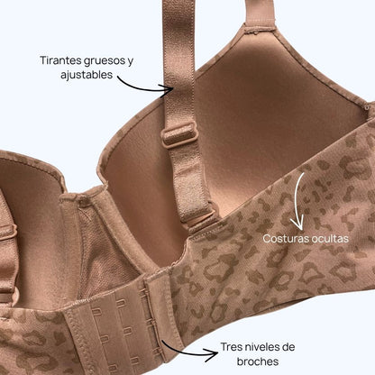 BRASSIER SEMISATIN ESTAMPADO LV108Q COPA DD