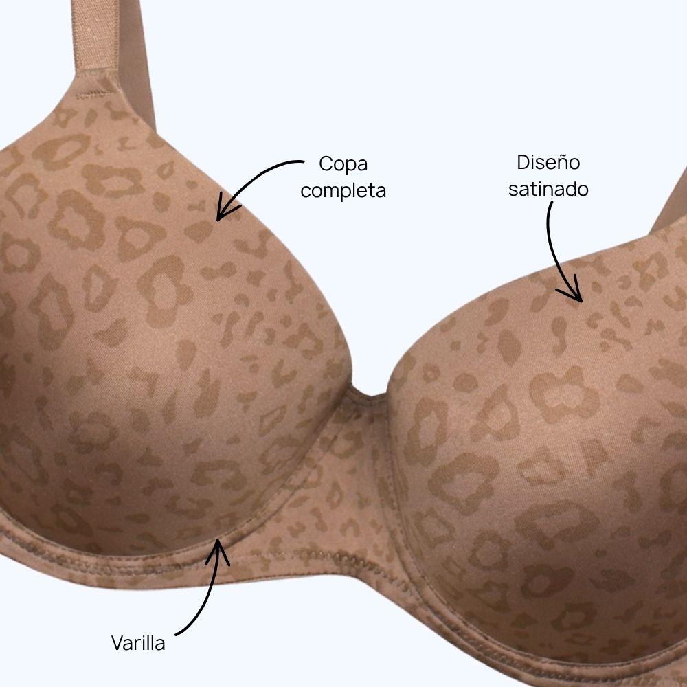 BRASSIER SEMISATIN ESTAMPADO LV108Q COPA DD