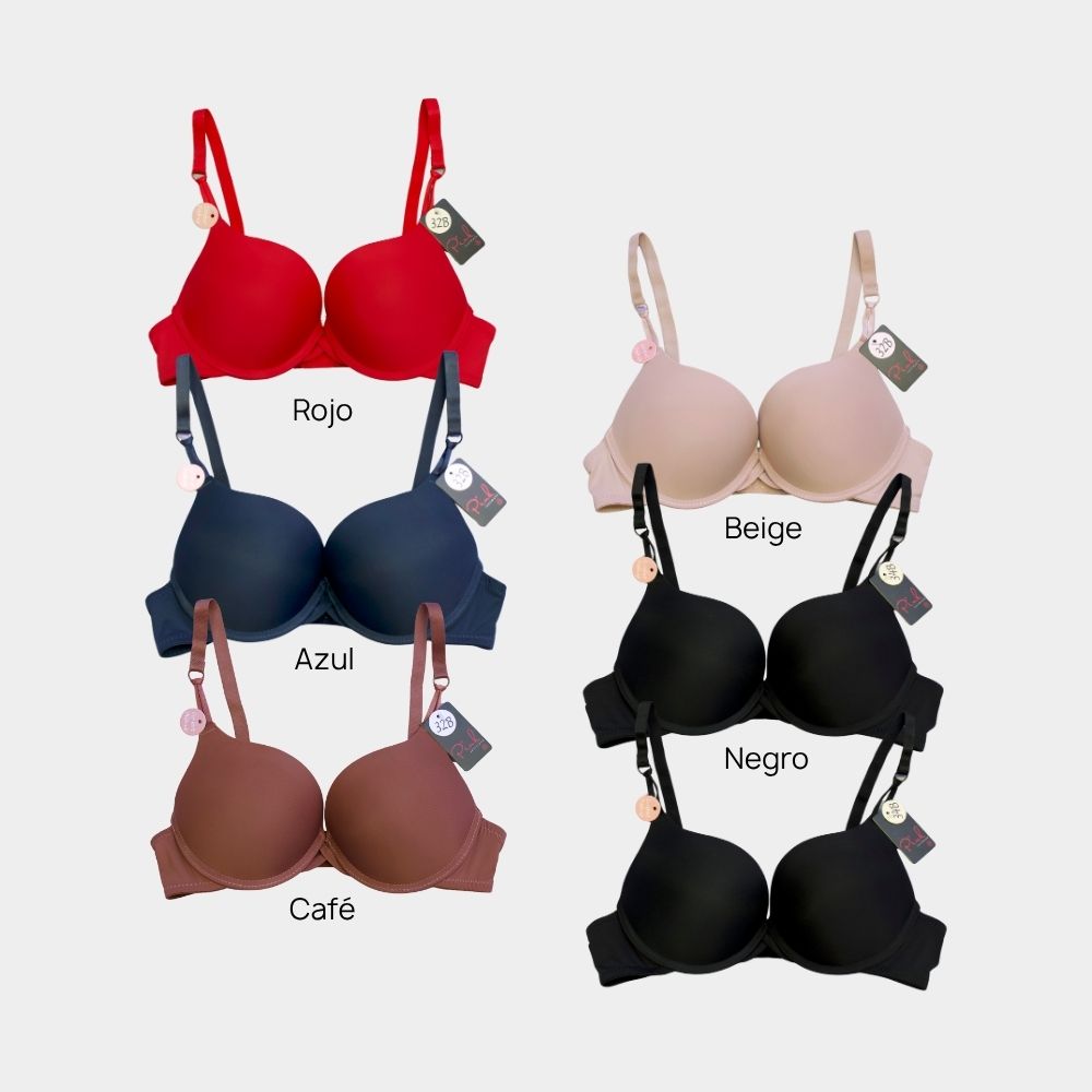 BRASSIER COLORIDO DOBLE PUSH-UP PI1820