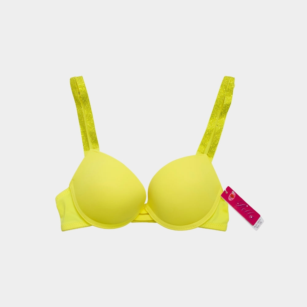 BRASSIER ESTILO LISO DETALLES PEDRERIA 6403Y