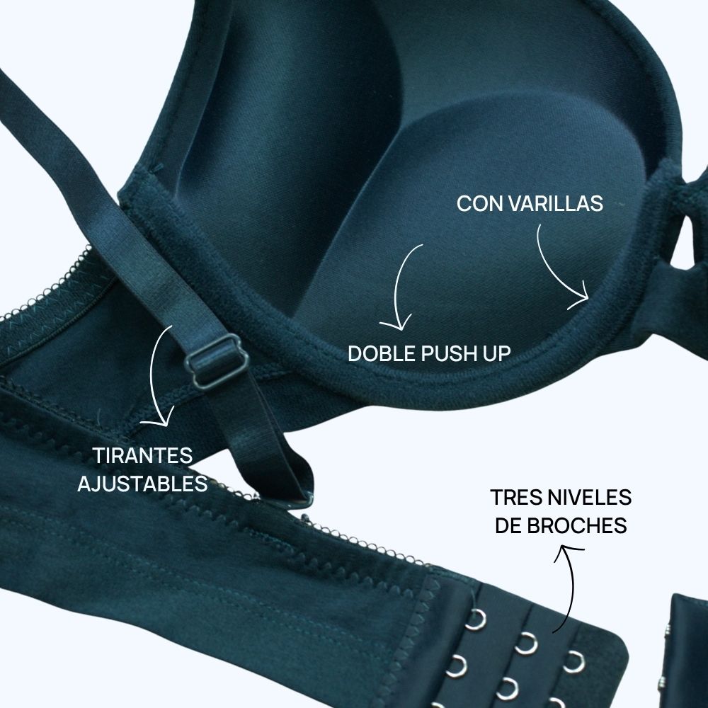 BRASSIER ALGODÓN DOBLE PUSH-UP IB7459