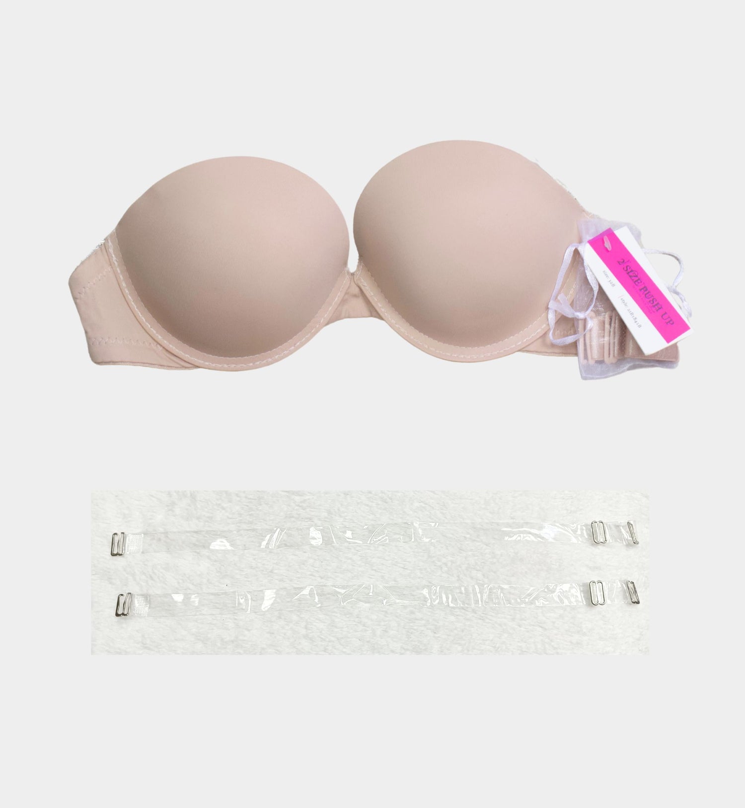 BRASSIER ESPALDA TRANSPARENTE Y DOBLE PUSH-UP IB1841B