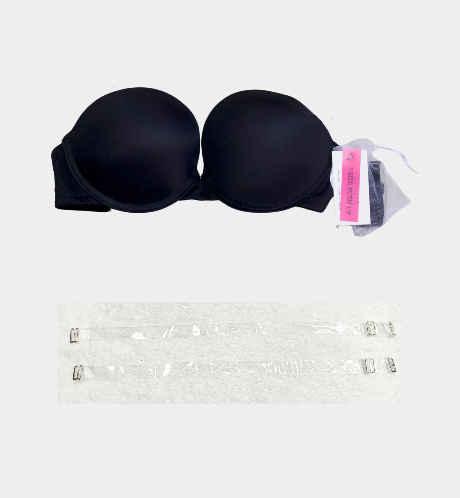 BRASSIER ESPALDA TRANSPARENTE Y DOBLE PUSH-UP IB1841B