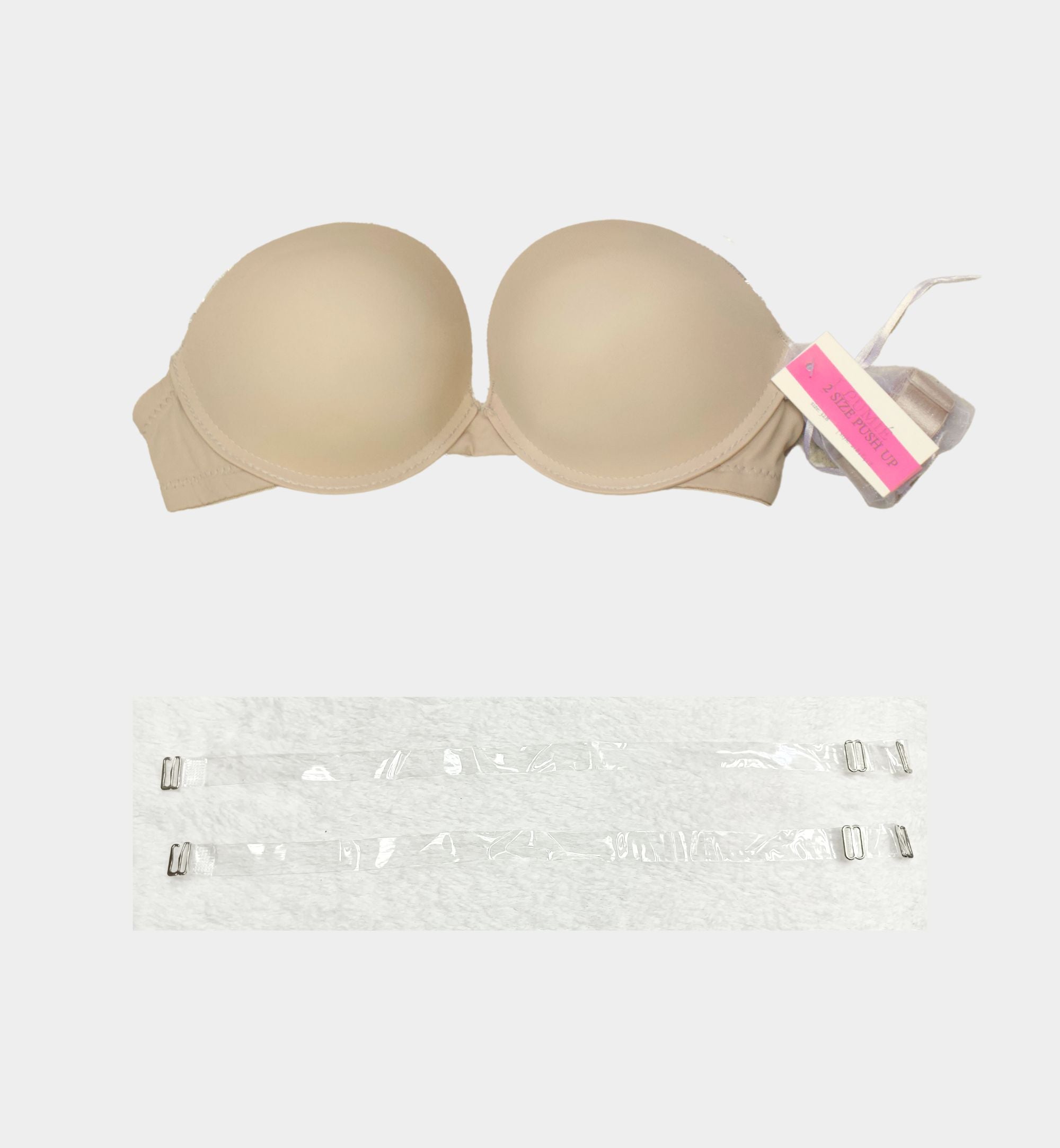 BRASSIER ESPALDA TRANSPARENTE Y DOBLE PUSH-UP IB1841B