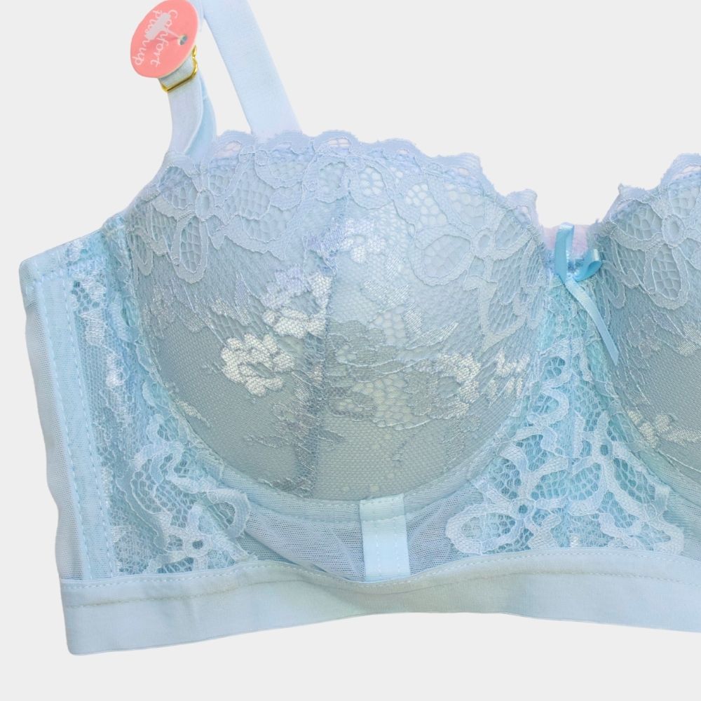 BRASSIER STRAPLESS MESH Y ENCAJE PI1422B