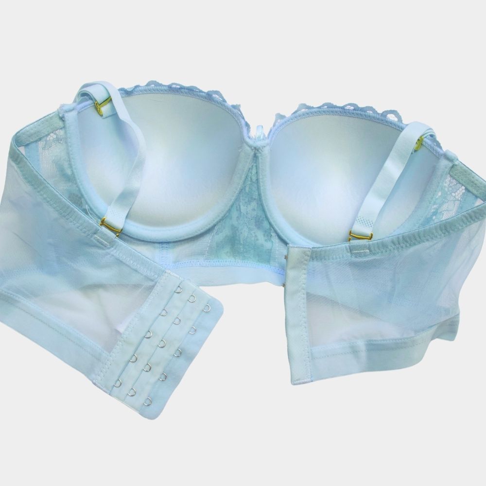 BRASSIER STRAPLESS MESH Y ENCAJE PI1422B