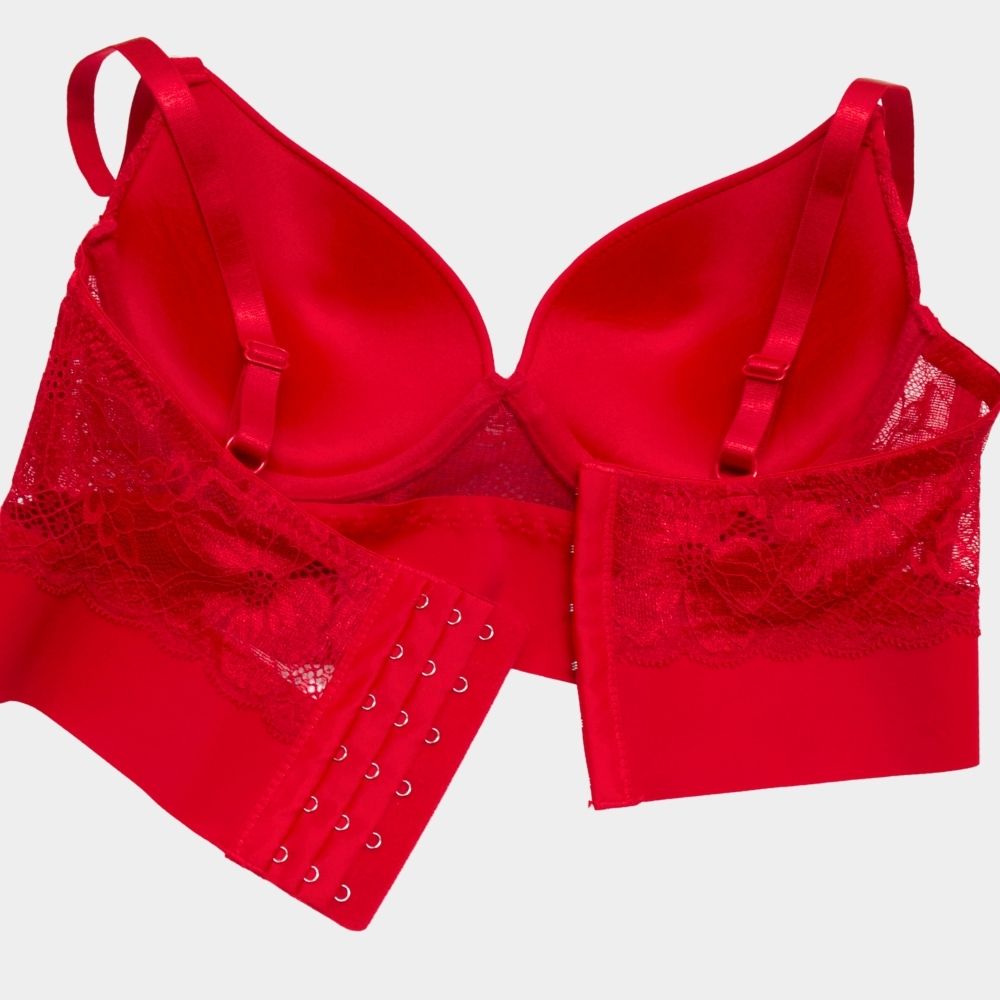 BRASSIER ROJO CON ENCAJE 6485R