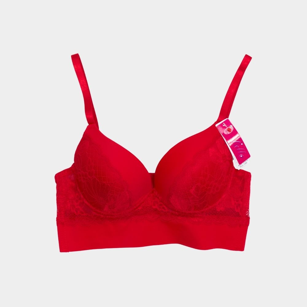 BRASSIER ROJO CON ENCAJE 6485R