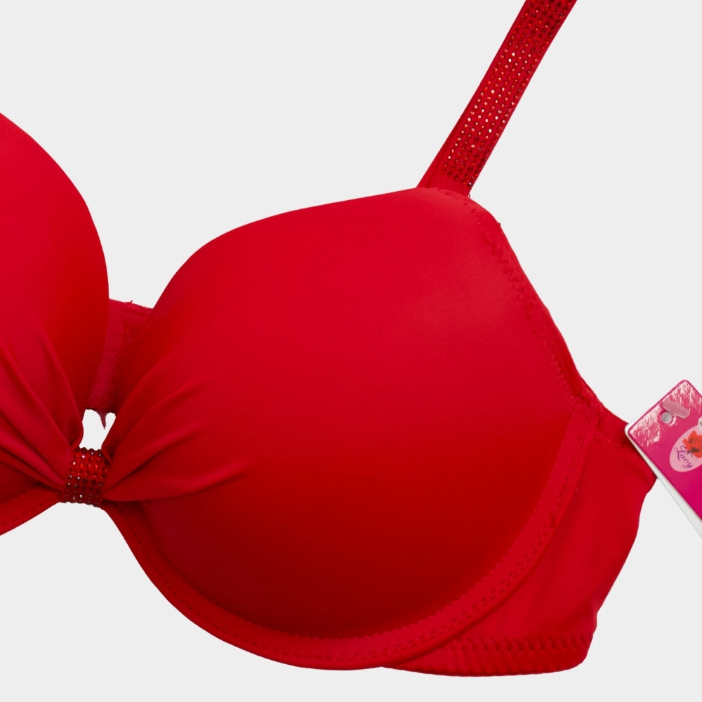 BRASSIER ROJO DOBLE PUSH-UP 6413R