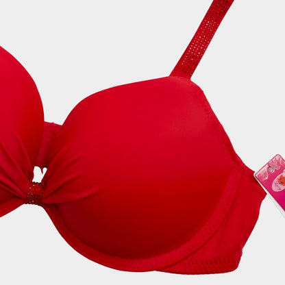 BRASSIER ROJO DOBLE PUSH-UP 6413R