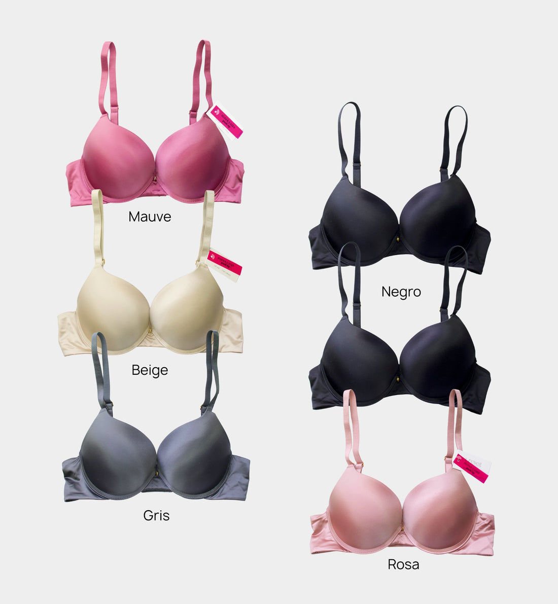 BRASSIER SATINADO DOBLE PUSH-UP IB7409