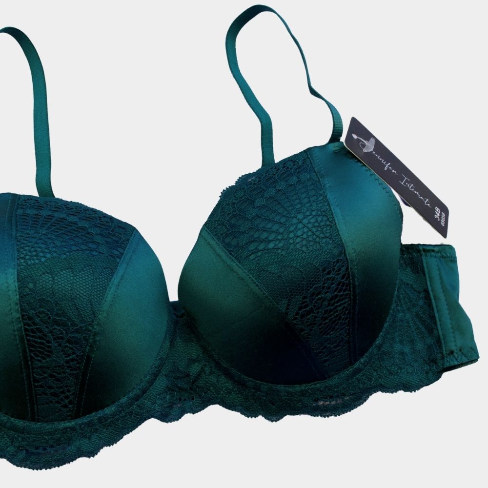 BRASSIER SATINADO CON DETALLES DE ENCAJE 68856