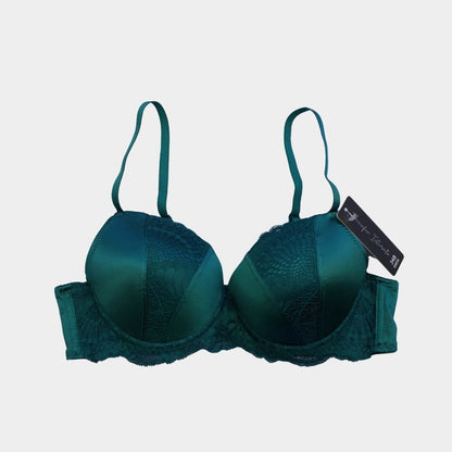 BRASSIER SATINADO CON DETALLES DE ENCAJE 68856