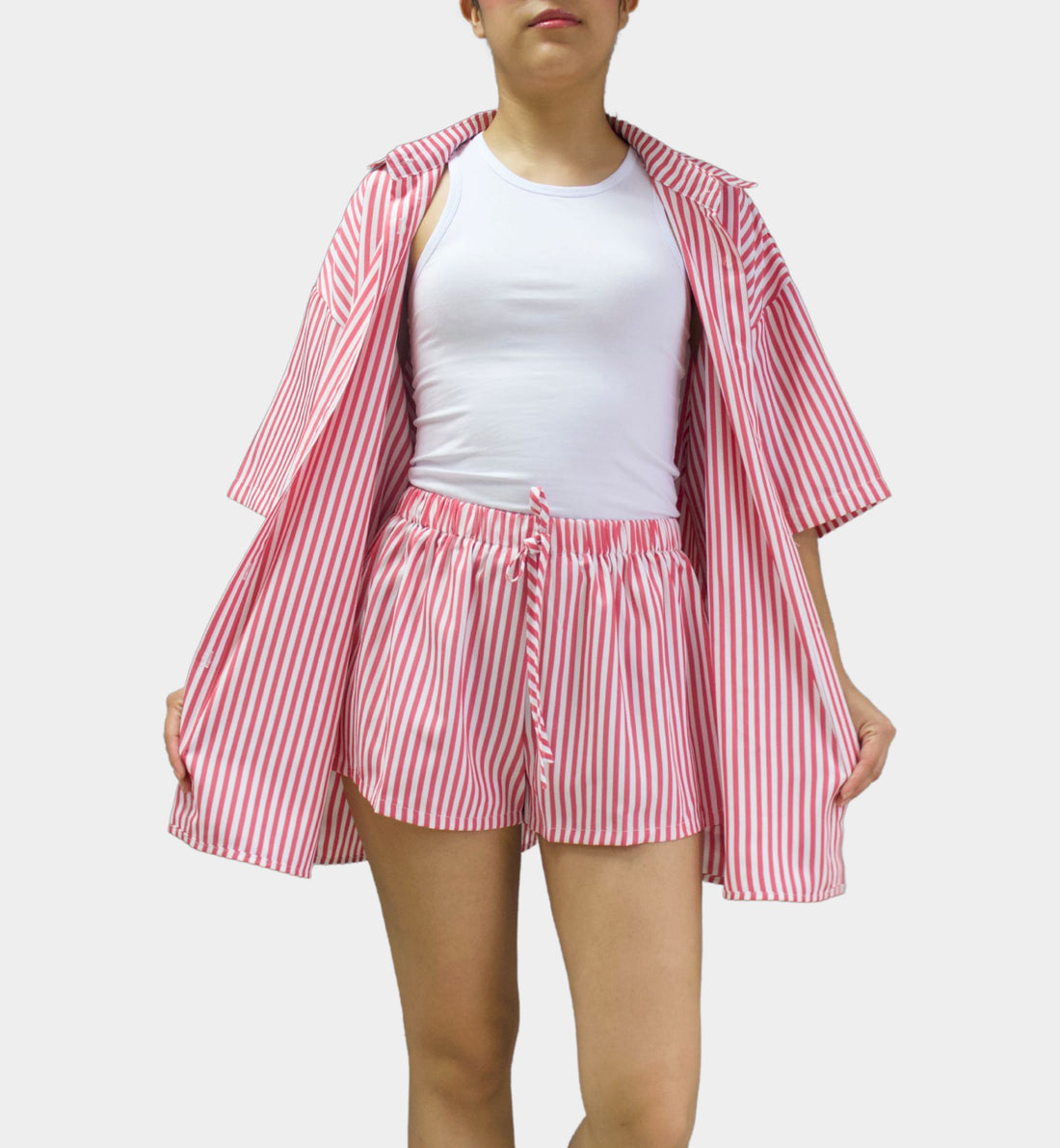 CAMISA-SHORT RAYAS LV6004