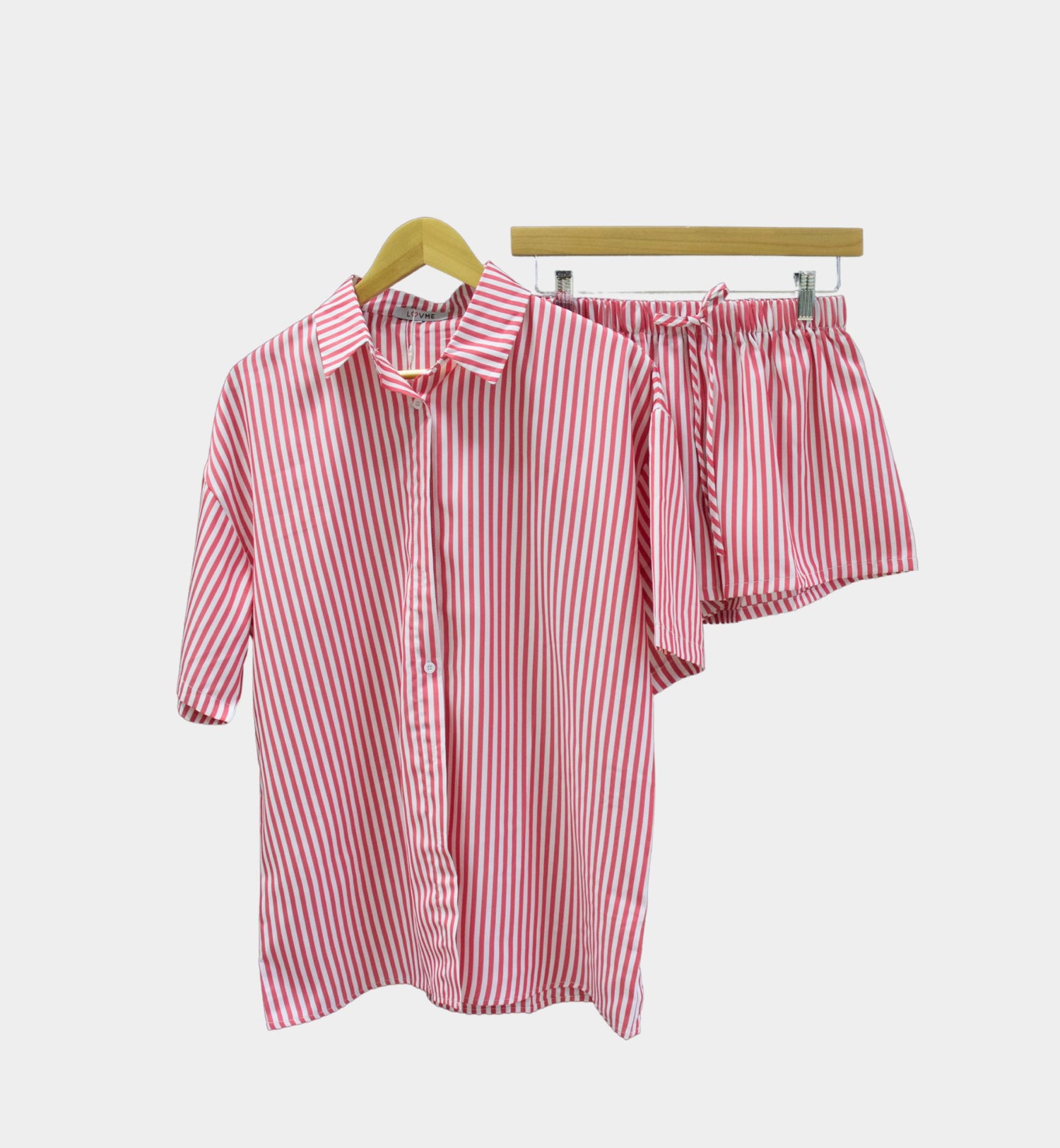 CAMISA-SHORT RAYAS LV6004