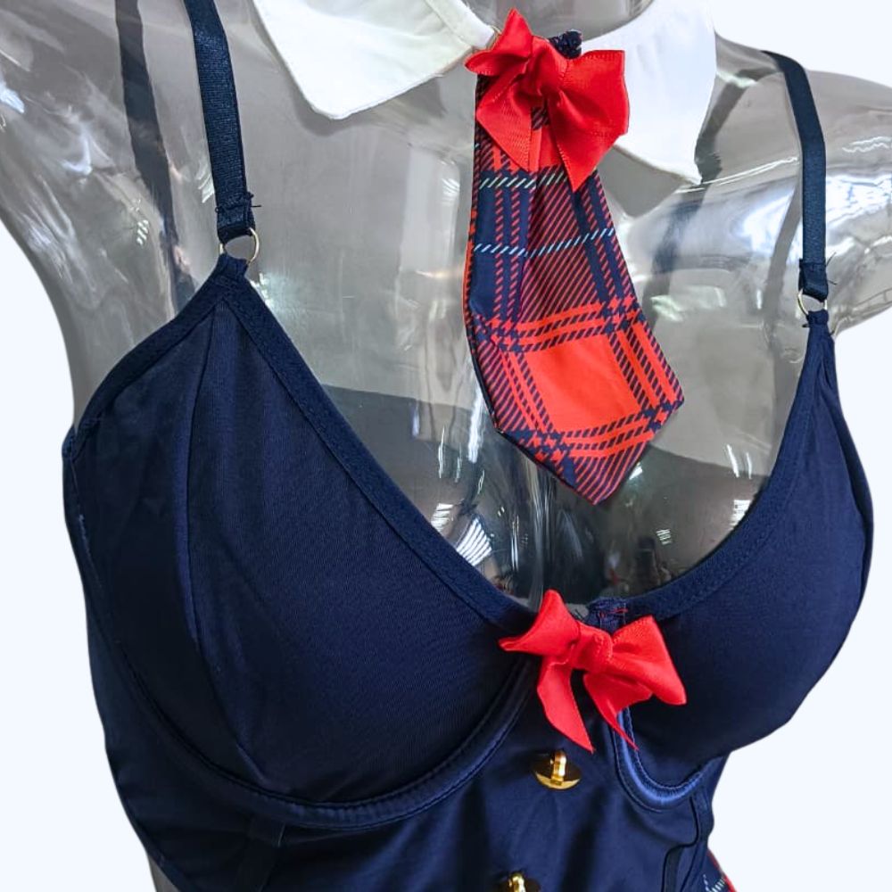 COORDINADO "UNIFORME ESCOCÉS SEXY" 60363