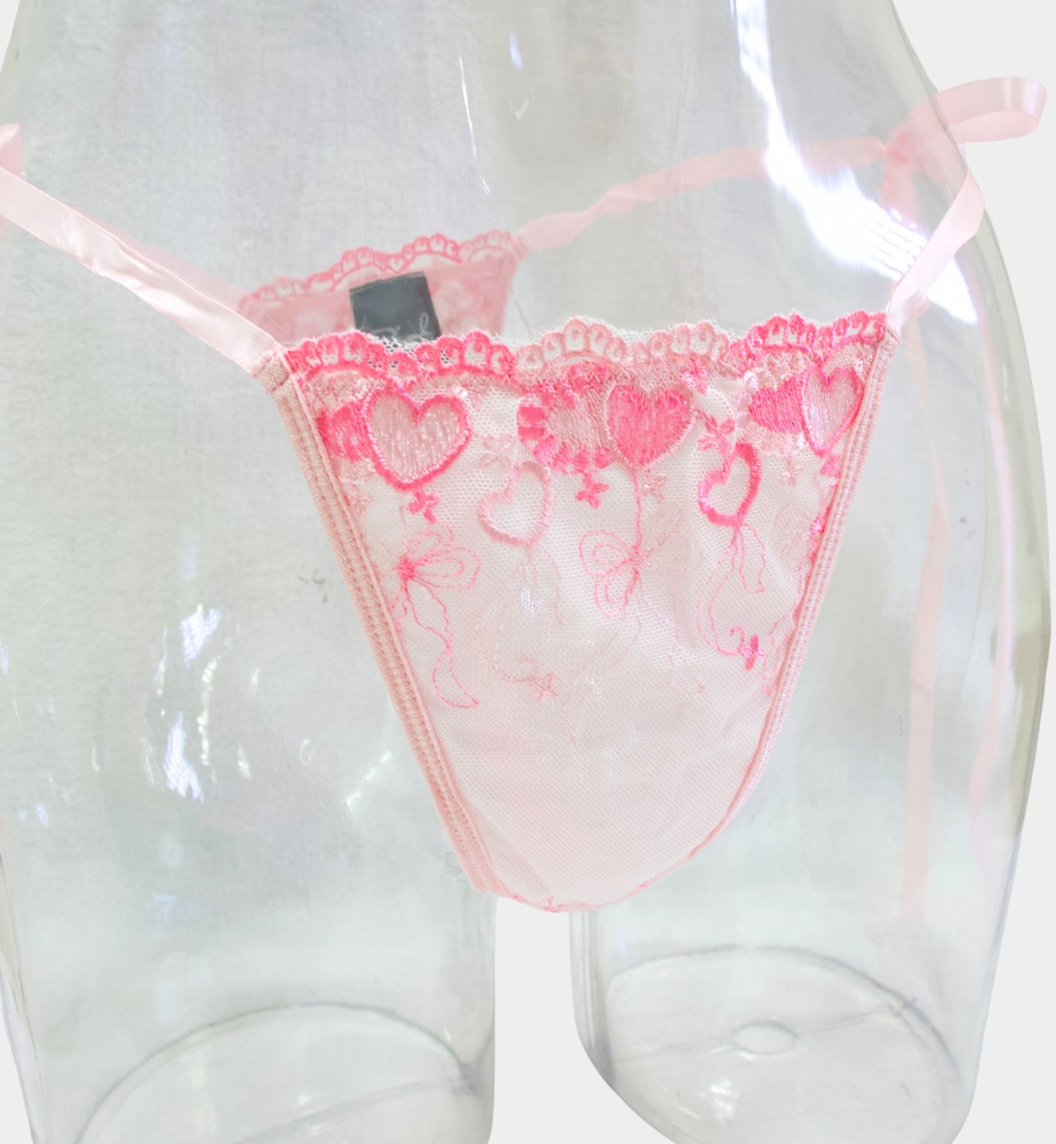 COORDINADO ROSA CON BORDADO DE CORAZONES 1252