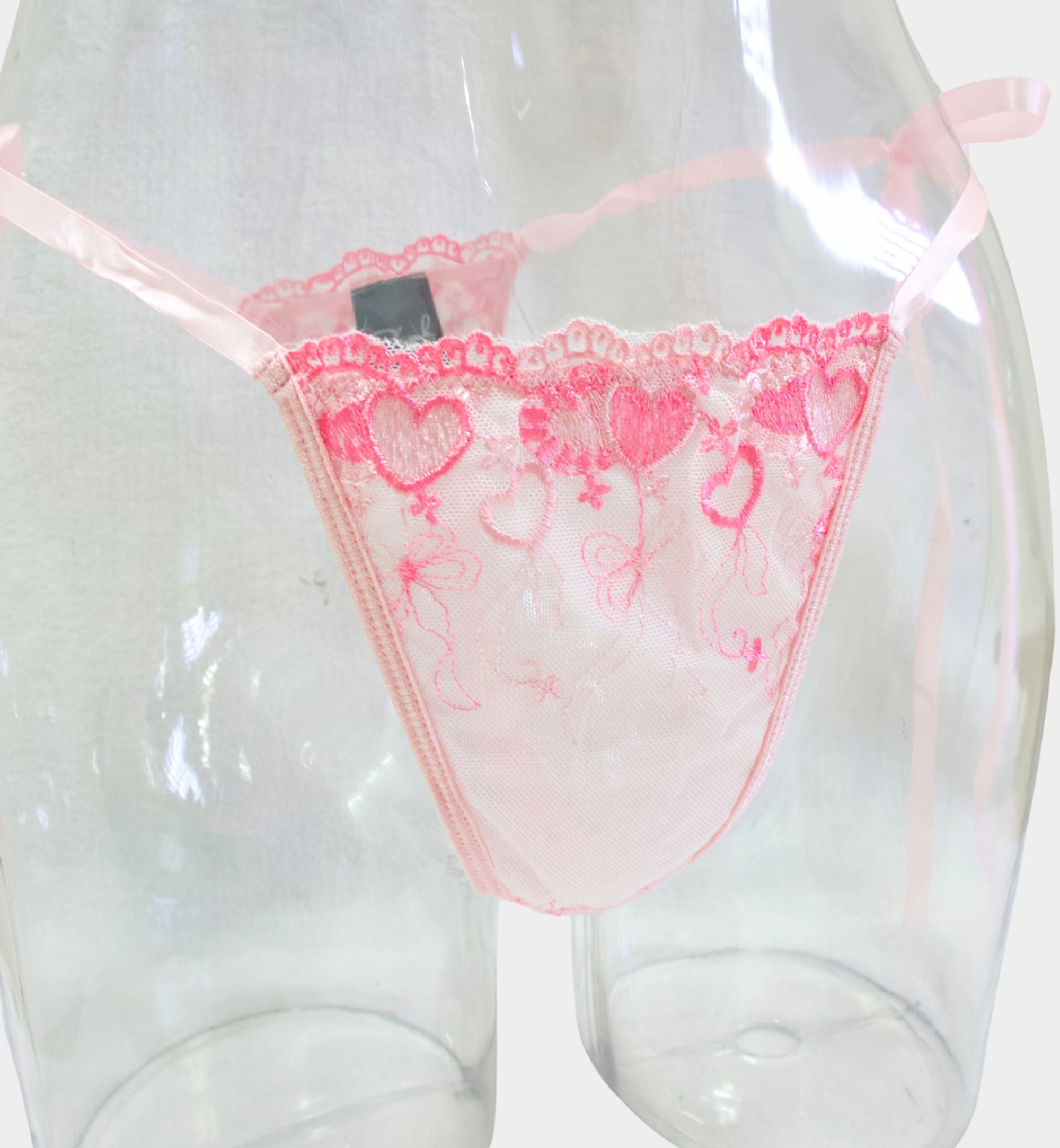 COORDINADO ROSA CON BORDADO DE CORAZONES 1252