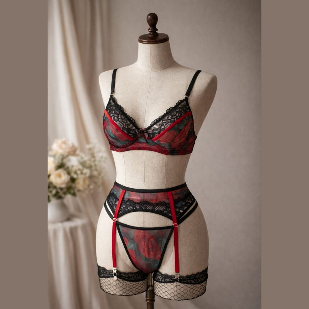 SET "ROSAS Y ENCAJE" 21557