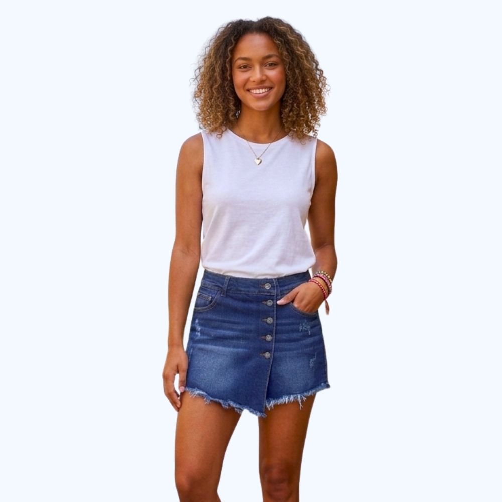 SHORT-FALDA CON BOTONES LV5012