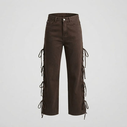 JEANS RECTO CAFÊ LAZOS Y ABERTURAS LV5311