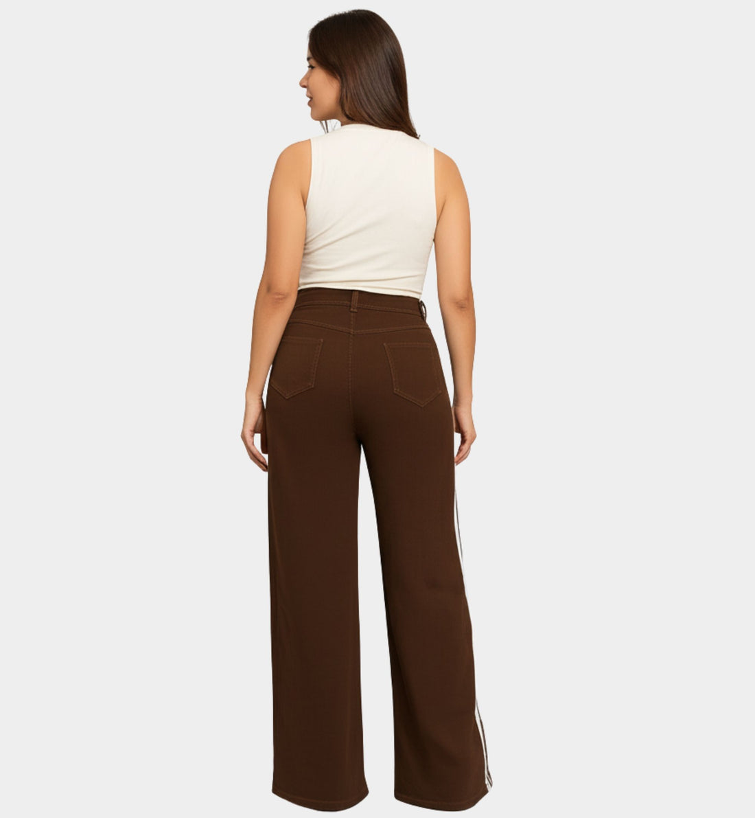 JEANS CAFÉ CON RAYAS LV8006