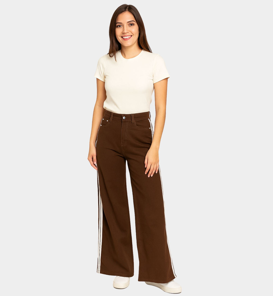 JEANS CAFÉ CON RAYAS LV8006