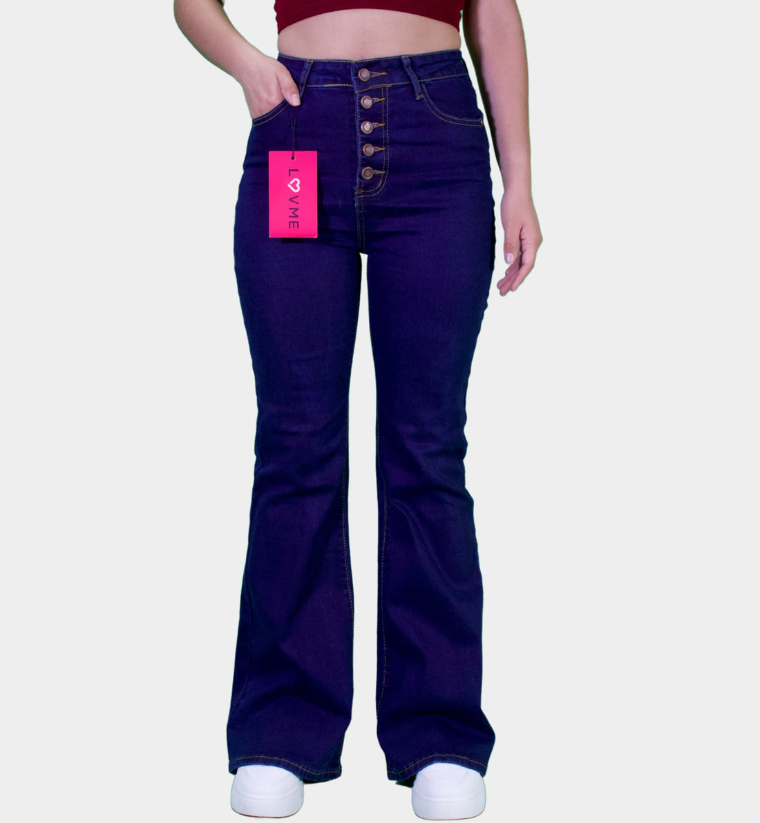 JEANS ACAMPANADO LISO LV5029