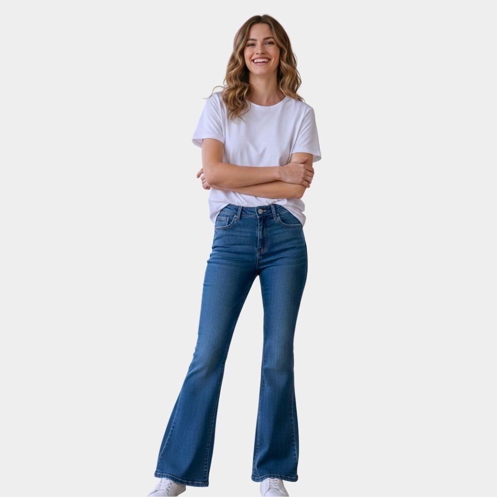 JEANS LISO ACAMPANADO LV5088