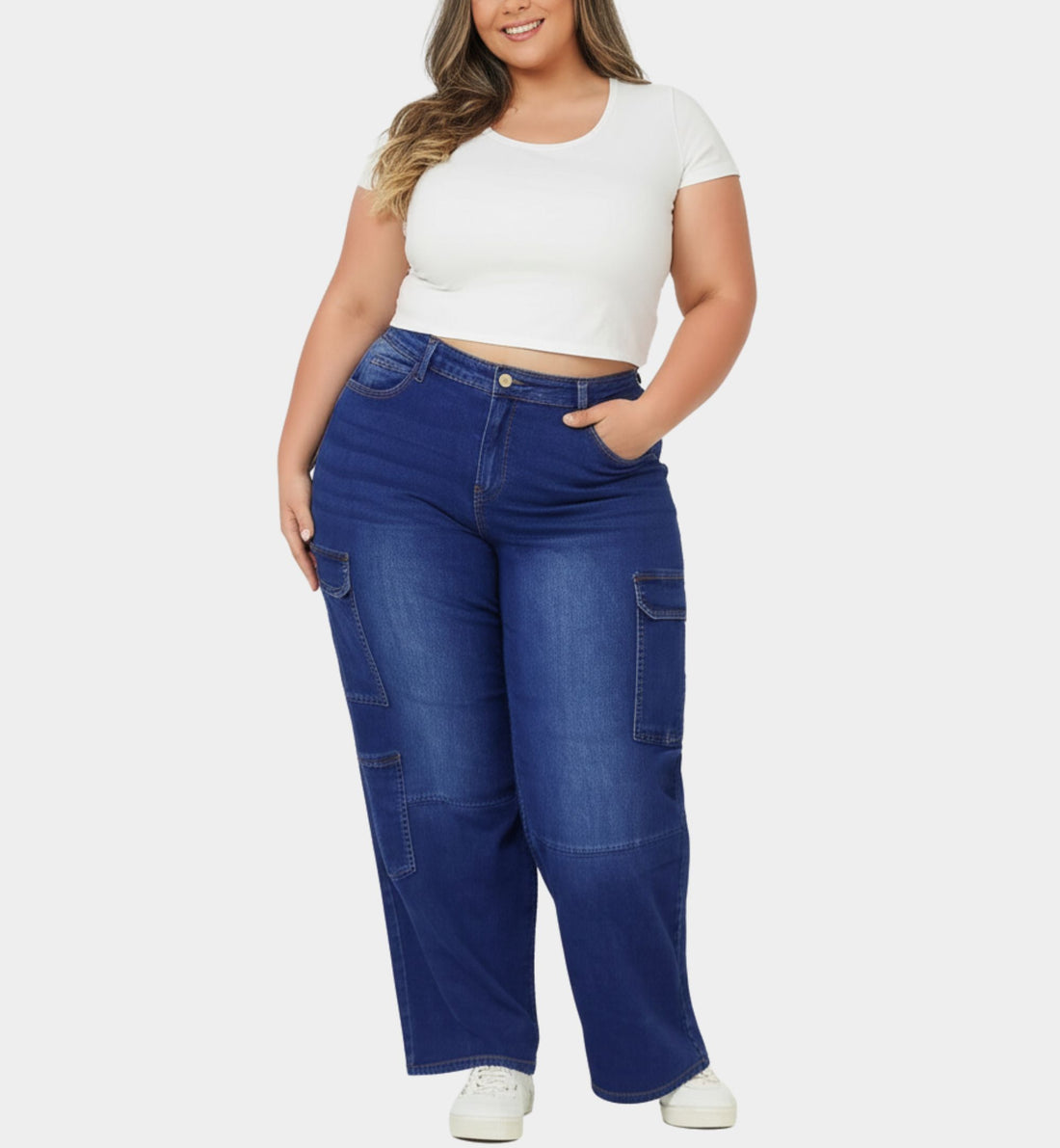 JEANS CARGO CURVY 90336XL