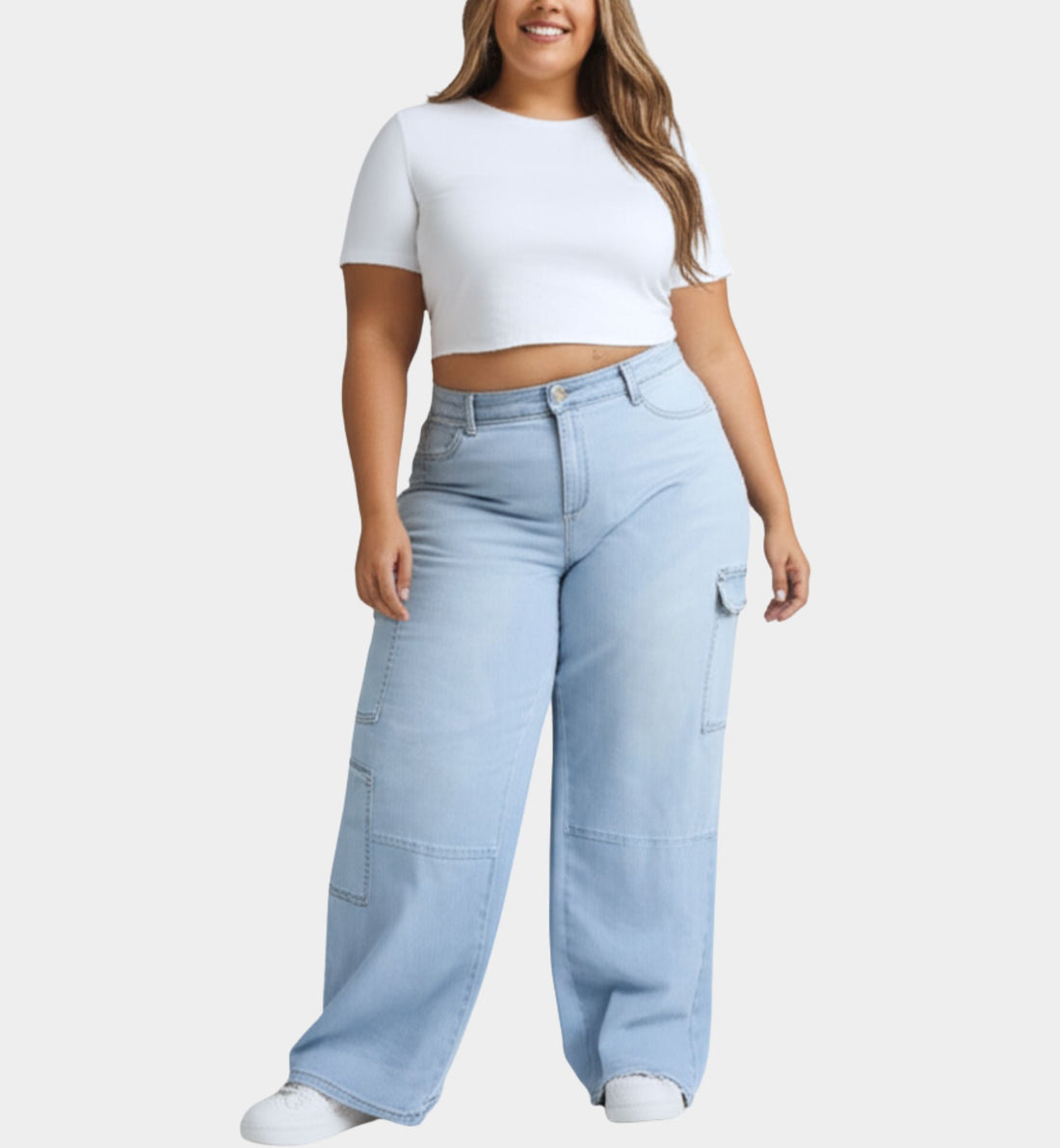 JEANS CARGO CURVY 90336XL