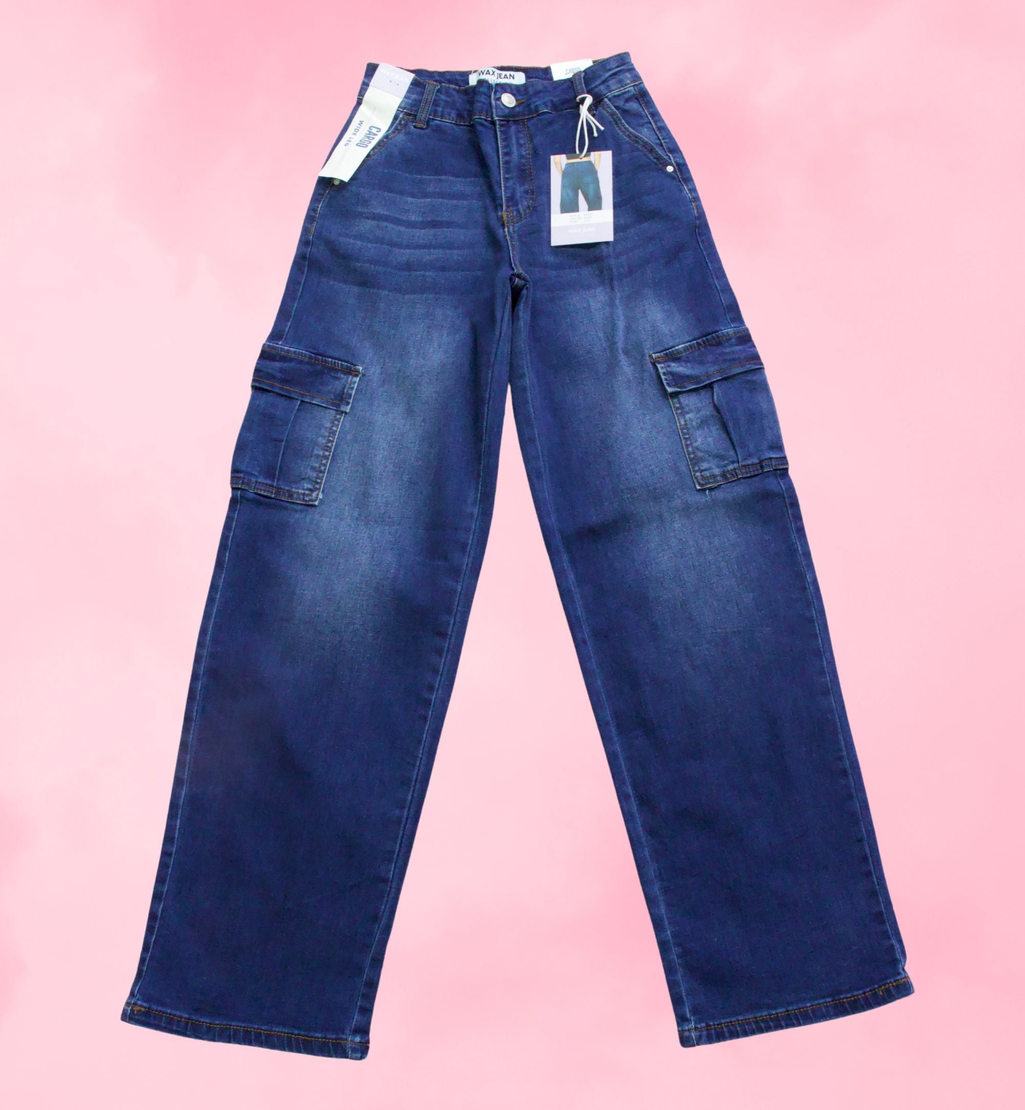 JEANS CARGO Y WIDE LEG LISOS 90337