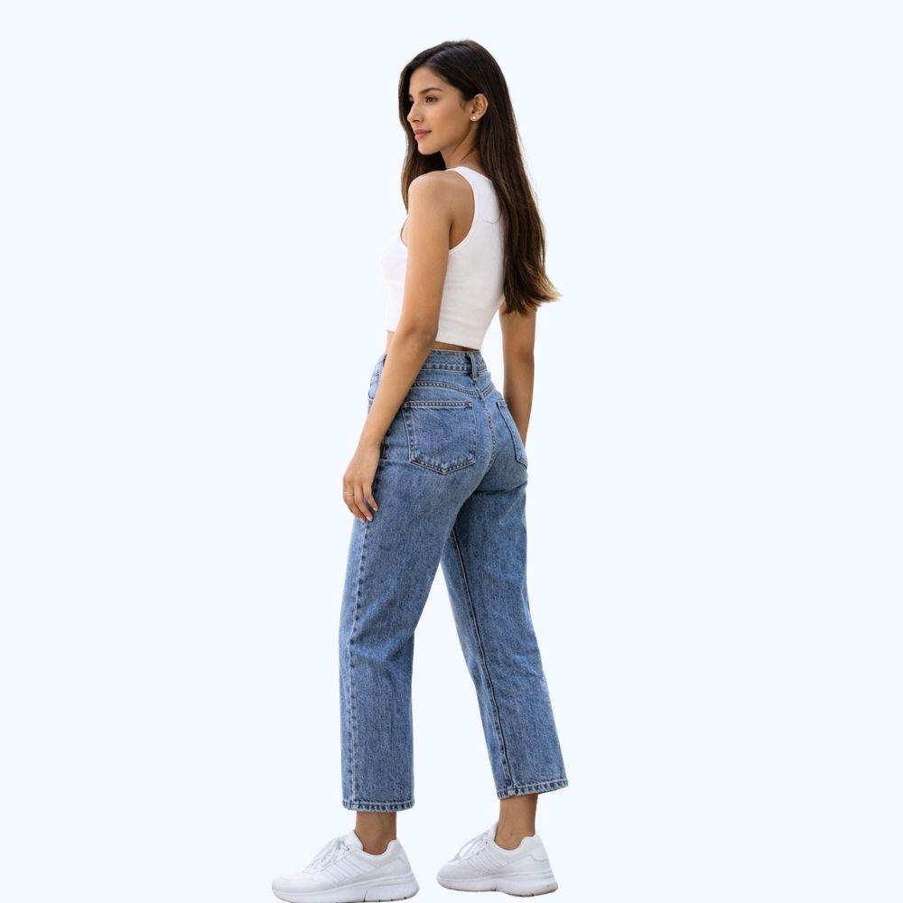 JEANS RECTO CROPPED 90420