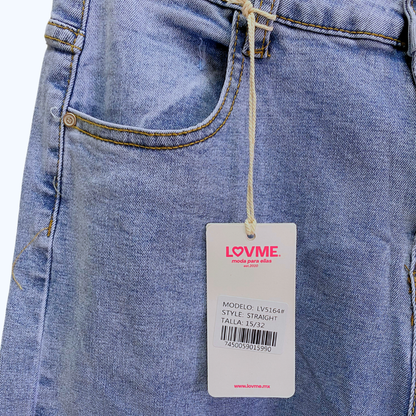 JEANS RECTO CON ESTAMPADO LV5164
