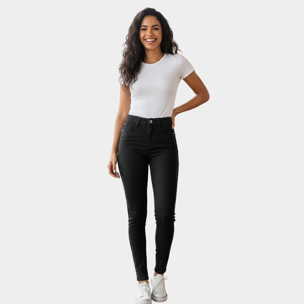 JEANS SKINNY PEDRERÍA LV5111