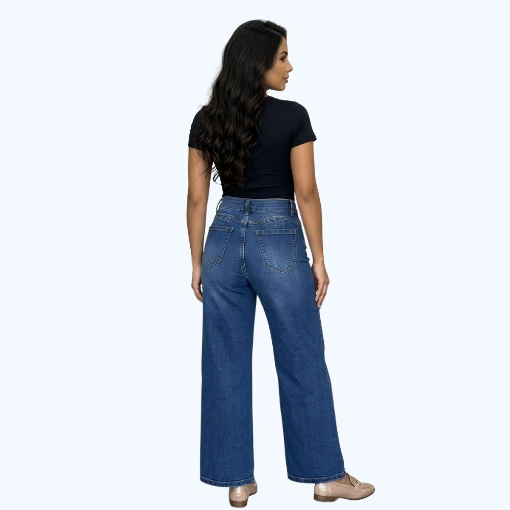 JEANS CON PEDRERIA "ESTRELLADA" LV5166