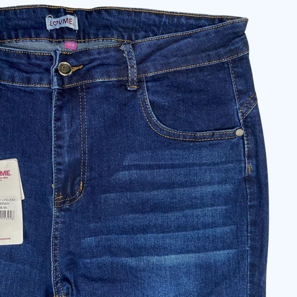 JEANS SKINNY TALLA EXTRA C/DOBLADILLO BÁSICOS LV5325X