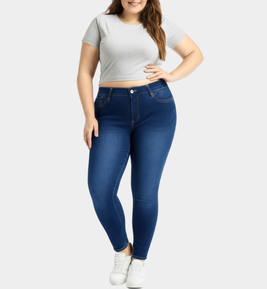 JEANS SKINNY LISO CURVY 90323XL