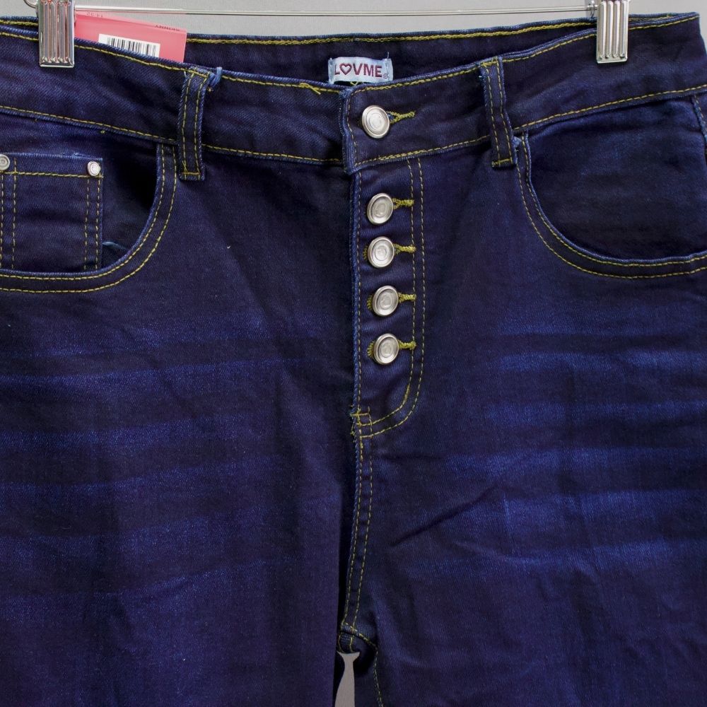 JEANS SKINNY TIRO ALTO Y BOTONES LV5173X TALLA EXTRA